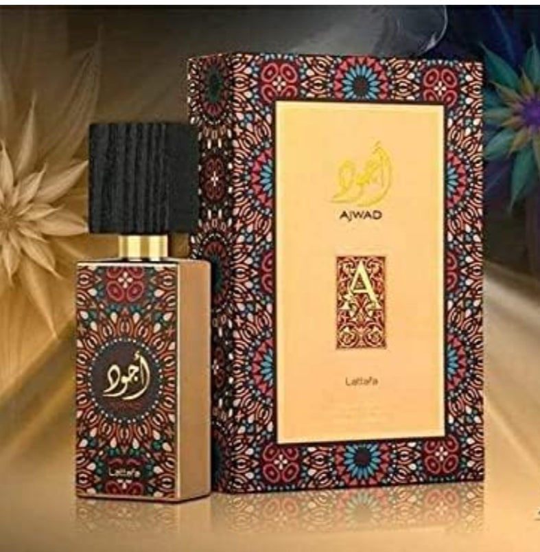 Perfume AJWAD de Lataffa de 60 ml. Perfume Afrutado. Alta perfumería. Perfume árabe mujer. Premium, Alta durabilidad