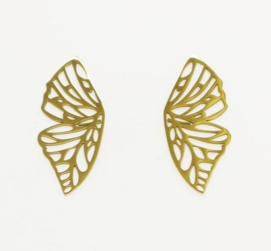 Pendientes de Alas de Mariposa. Chapado en ORO. 3 modelos disponibles