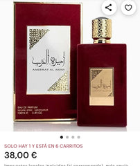 PACK of 2 ARAB PRINCESS PERFUMES: 1 RED + 1 ROSÉ PRIVÉ. Ameerat Al Arab Prive Rose . Lataffa Original. 100 ml. Arab women's perfume. High durability. Seduction perfume