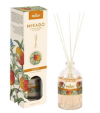Pack Ambientador + Mikado olor MANGO duradero. 100 ml. Frasco de cristal