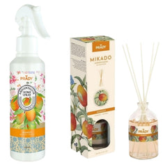 Pack Air Freshener + Mikado long-lasting MANGO smell. 100 ml. Glass jar