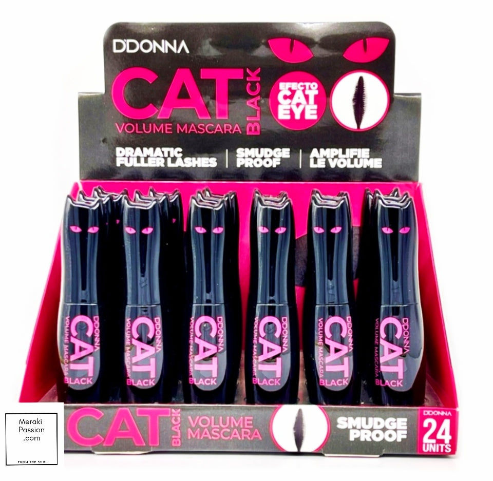 Máscara de pestañas SUPER VOLUMINIZADORA. Efecto Pestañas Postizas. Cat eye