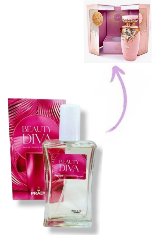 Colonia Beauty Diva de Prady. Recuerda a HAYA ROSA. 100 ml.