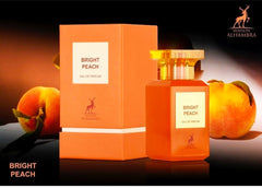 Perfume de Mujer BRIGHT PEACH de Maison Alhambra " de 100 ml. AFRUTADO y DULCE. Alta perfumería. Perfume árabe mujer. Premium