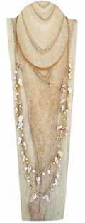 Conjunto de COLLAR LARGO y PULSERAS de caracolas y conchas