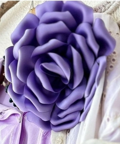 Flower brooch + Flower hair clip. Available in various colors