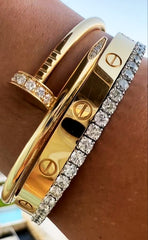 Inspiration bracelet: CLAVO, Cartier, etc...Stainless Steel Bracelet.