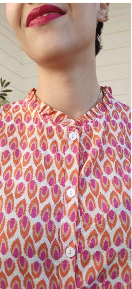 Blusa GUAPAS. Algodón 100 %. Talla ÚNICA: da desde la 34 hasta la 38.