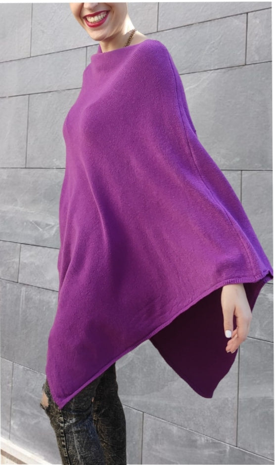 Poncho MORADO. Capa MORADA