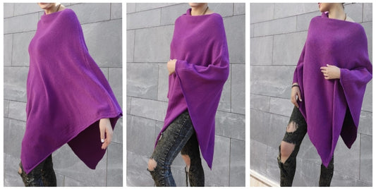 Poncho morado