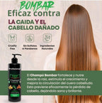 Pack anti caída del cabello. Con estractos naturales de jenjibre, romero y canela. Sin Parabenos ni Sulfatos. Cruelty free