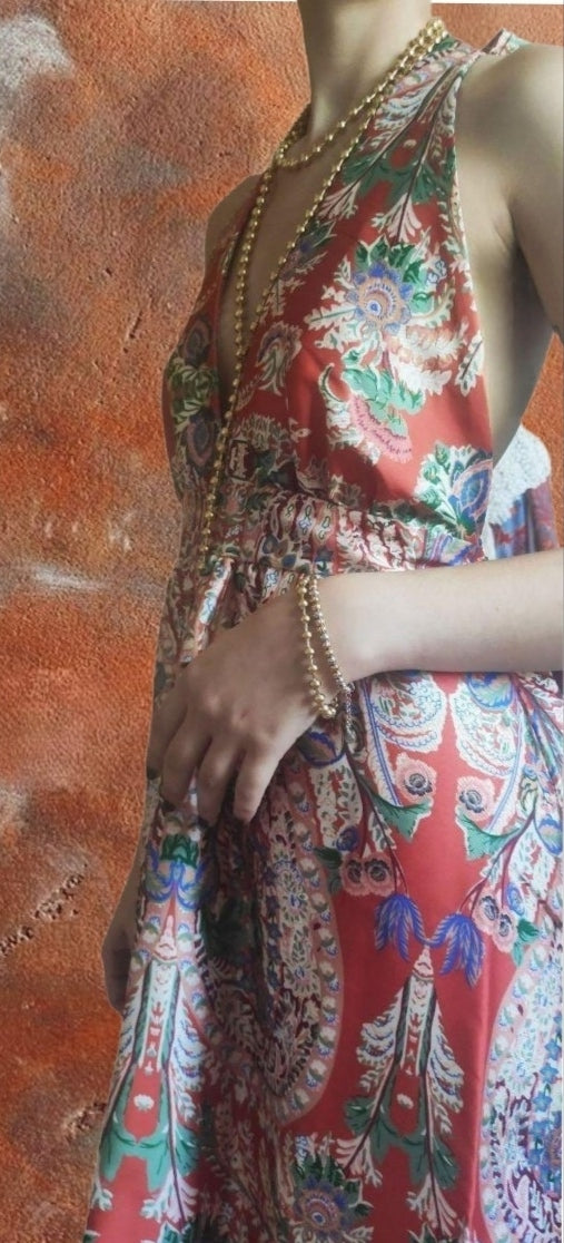 Collar largo, pendientes y pulsera. Conjunto modelo Málaga