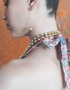 Collar largo, pendientes y pulsera. Conjunto modelo Málaga