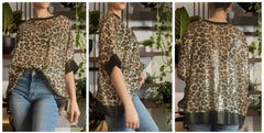 Blusa de Talla Grande mod. KENIA. Blusa de lentejuelas en Talla Grande: da hasta la 48.