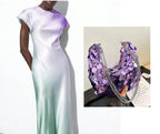 NOVEDAD: Vestido midi satinado mod. VIOLETTA. Talla S (da hasta la 36-38)