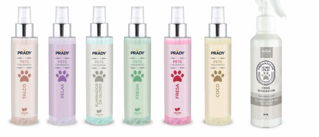 Eau de Toilette en spray para Mascotas. Marca Prady con Pulverizador de 250 ml. Hecho en España