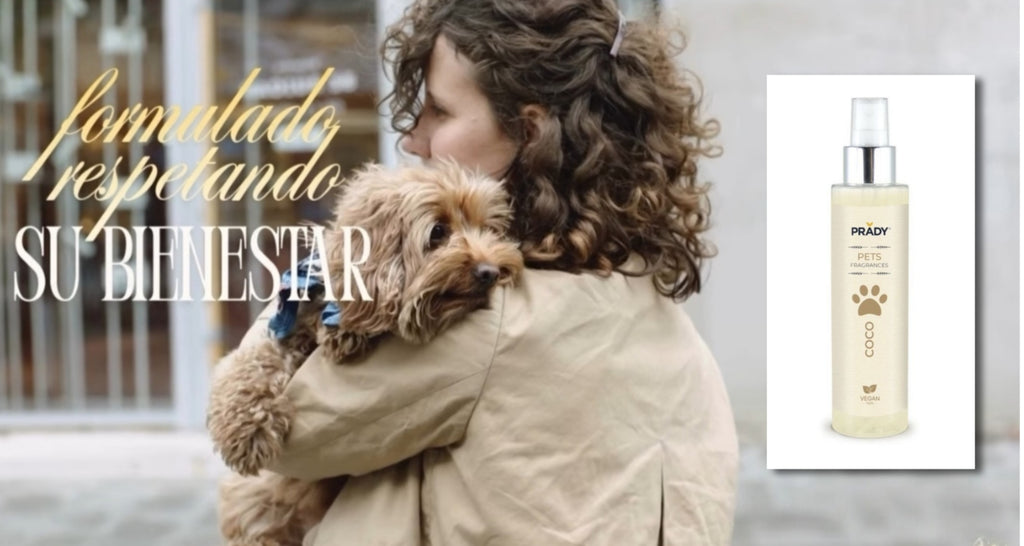Eau de Toilette en spray para Mascotas. Marca Prady con Pulverizador de 250 ml. Hecho en España