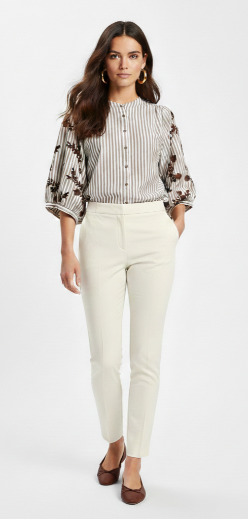 Blusa bordada de algodón. Modelo Bombón. En 2 Tallas. Calidad PREMIUM (Copia)