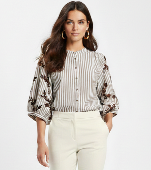 Blusa bordada de algodón. Modelo Bombón. En 2 Tallas. Calidad PREMIUM (Copia)