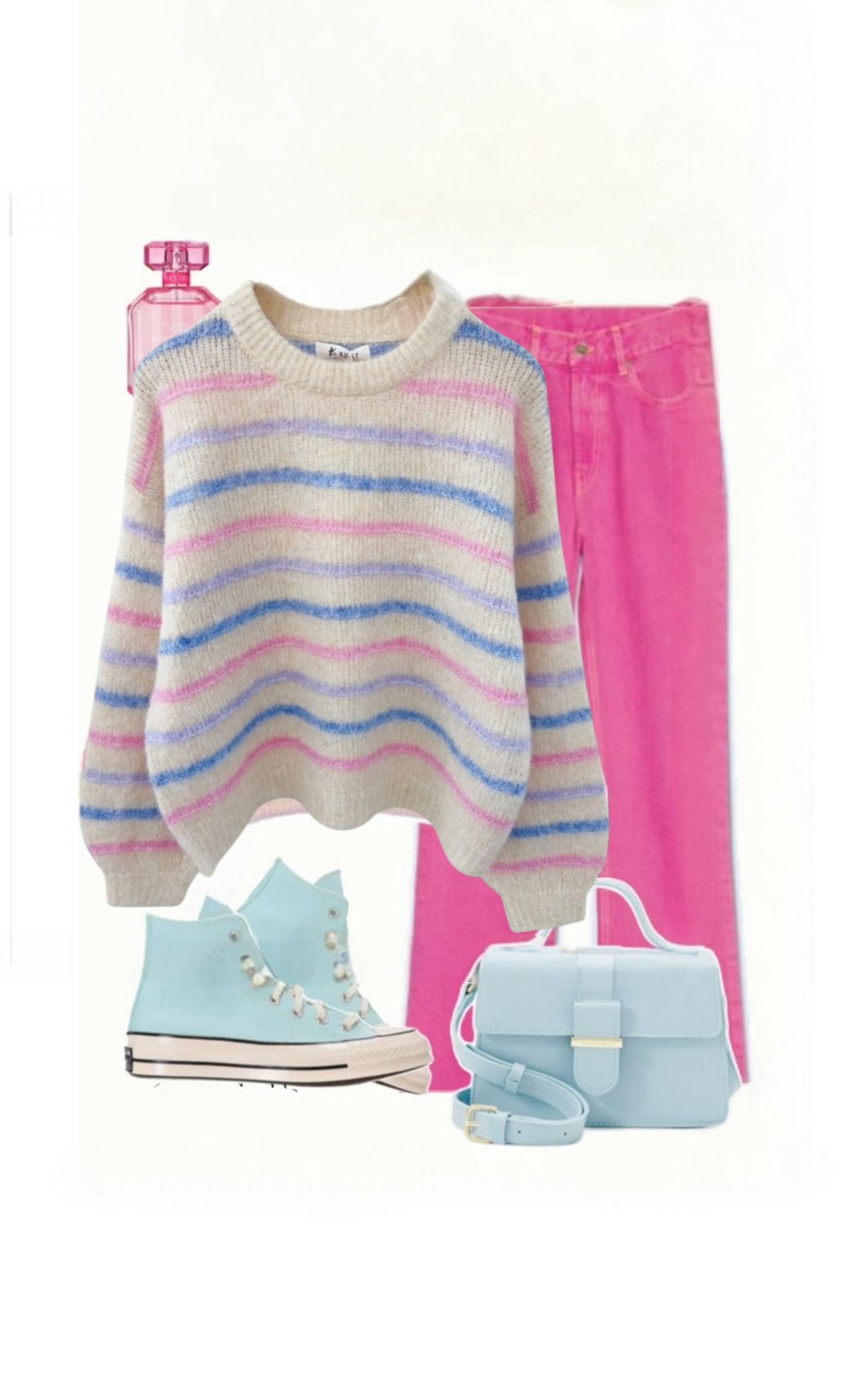 Jersey de rayas en tonos pastel. Modelo Nube. Talla Única. Calidad PREMIUM