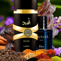 Pack: YARA Woman + ASAD Man by Lataffa. 100 ml. Arab women's perfume. Arab men's perfume. HIGH PERFUMERY