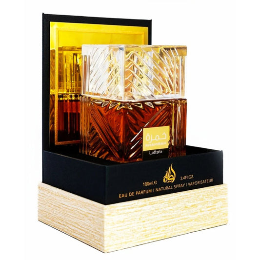 Perfume Khamrah Lataffa Original de 100 ml. Perfume árabe hombre. Alta durabilidad.Perfume seducción Activo