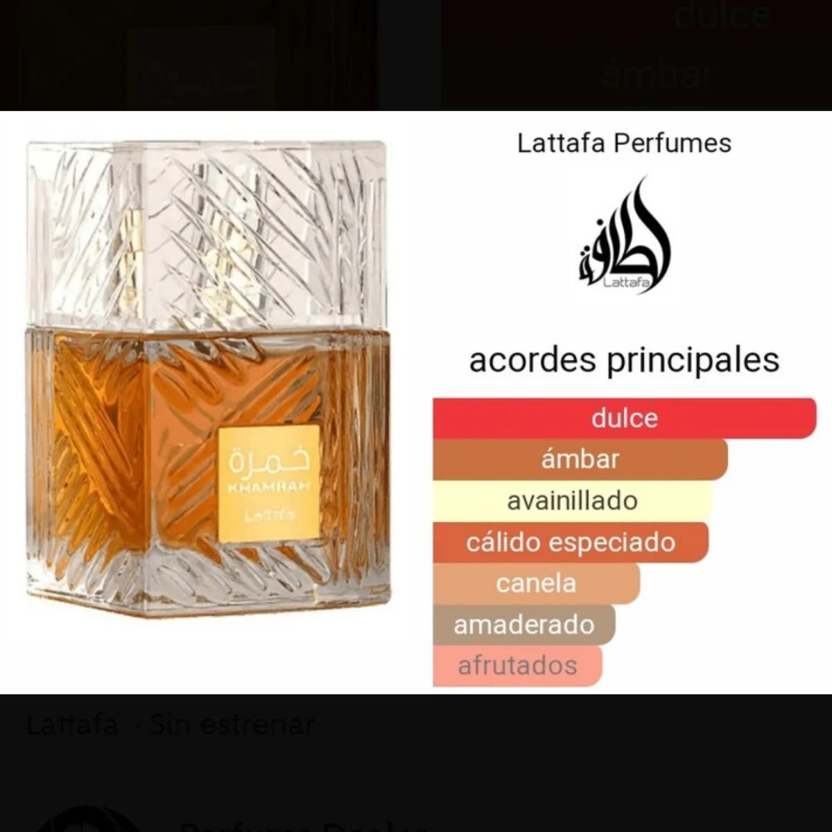 Khamrah Lataffa Original Perfume 100 ml. Arab men's perfume. High durability.Active seduction perfume