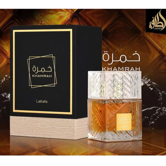 Perfume Khamrah Lataffa Original de 100 ml. Perfume árabe hombre. Alta durabilidad.Perfume seducción Activo