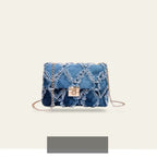 Bolso ÁNGELA. Bolso de tela vaquera. Se puede usar como bandolera o como bolso de mano