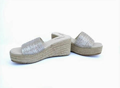 silver espadrilles