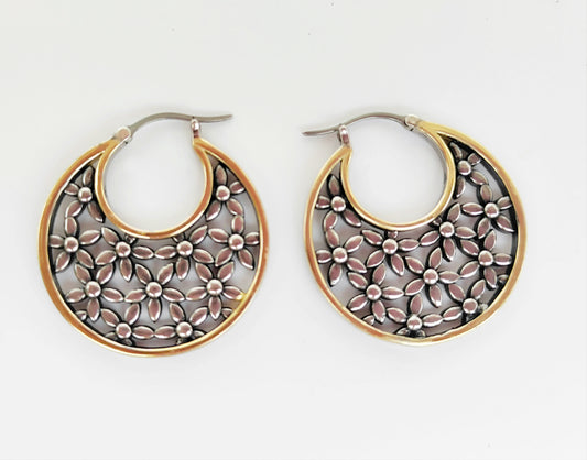 Pendientes de aro boho