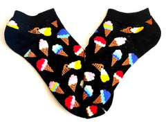 COLORED ICE CREAM ankle socks