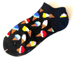 COLORED ICE CREAM ankle socks