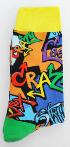 Calcetines divertidos con estampado de GRAFFITI