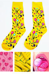 Funny socks with LOLLIPOPS print, CHUPA -CHUPS