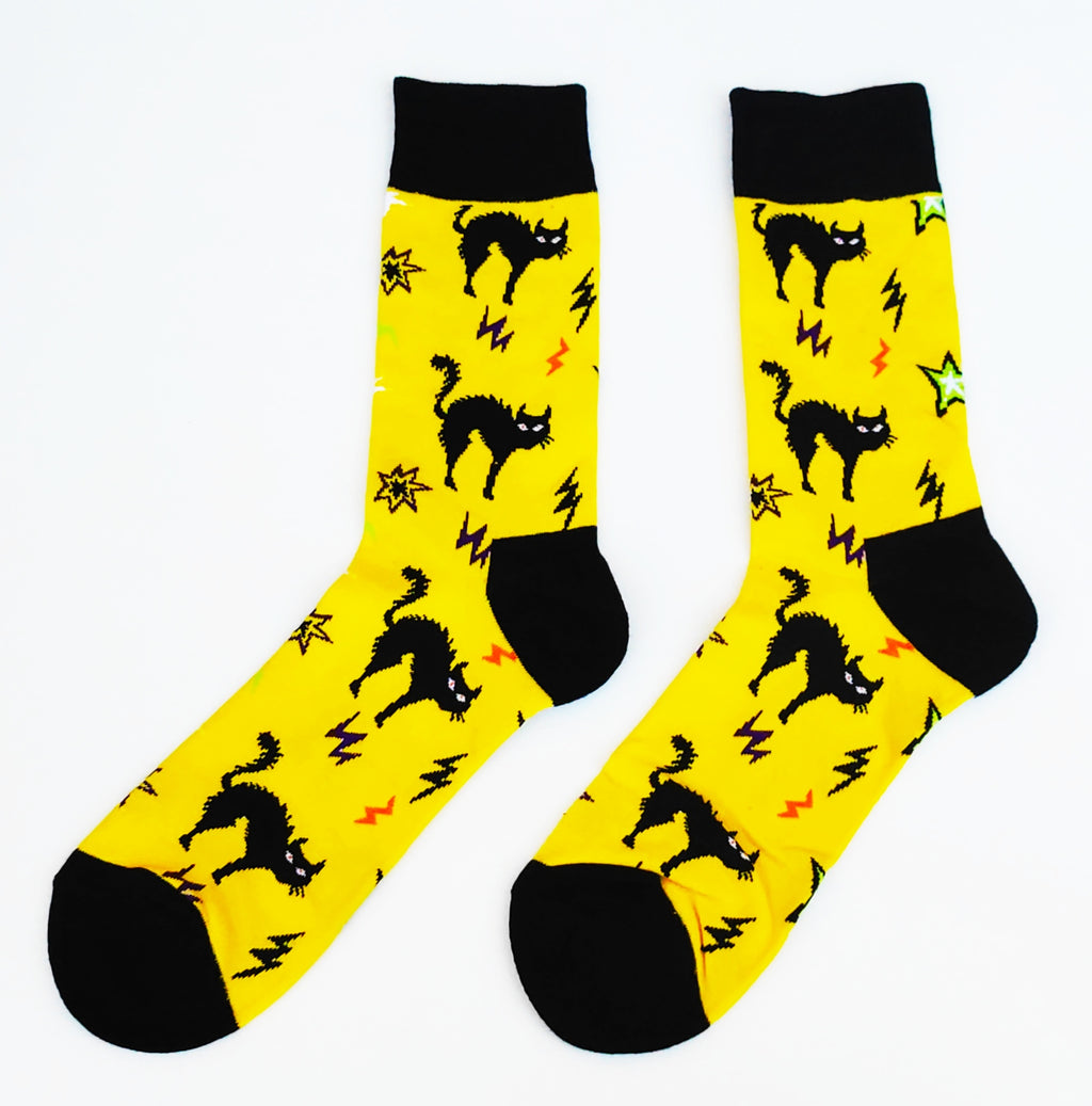 Pack de 2 pares de Calcetines Divertidos para AMANTES DE LOS GATOS. Cat Lovers. Unisex. Talla única.