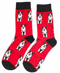 Calcetines divertidos cortos. Estampado BULLDOG FRANCÉS. Unisex. Talla Única