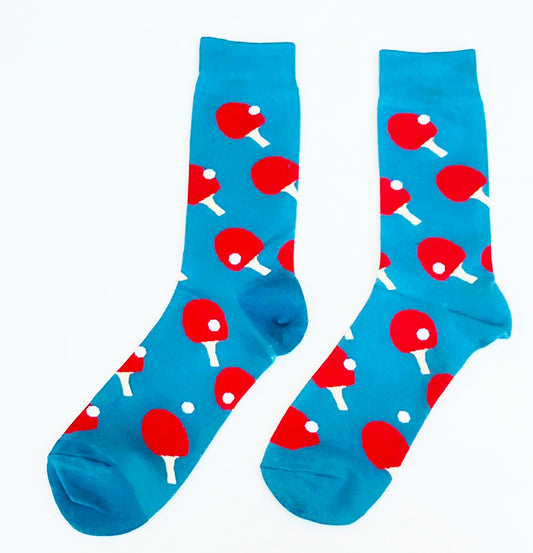 Funny socks with Ping-pong print