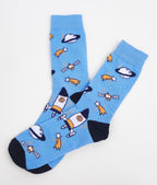 Pack 3 Calcetines divertidos con estampado de COHETES