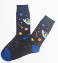 Funny socks with SPACE print