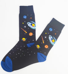 Funny socks with SPACE print