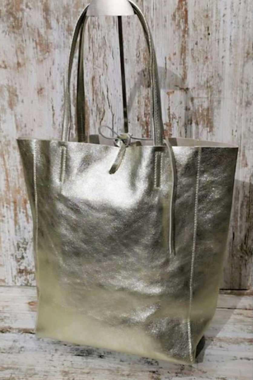 Bolso shopper dorado new arrivals